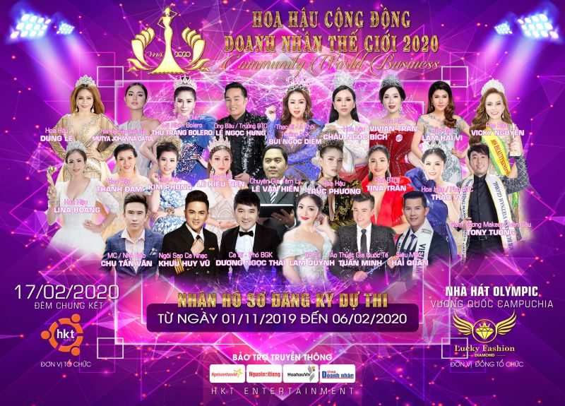Khởi động Hoa hậu Cộng đồng Doanh nhân Thế giới chào đón năm mới 2020