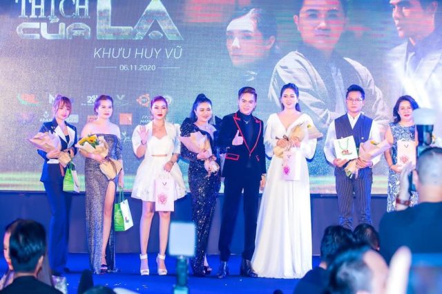 Hoa hậu Lê Kiều Tiên và dàn sao chúc mừng Khưu Huy Vũ ra album mới