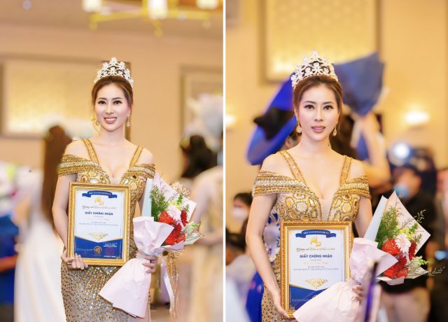 Người đẹp Nguyễn Xuân Thủy được trao vương miện hoa hậu nhân ái 2022