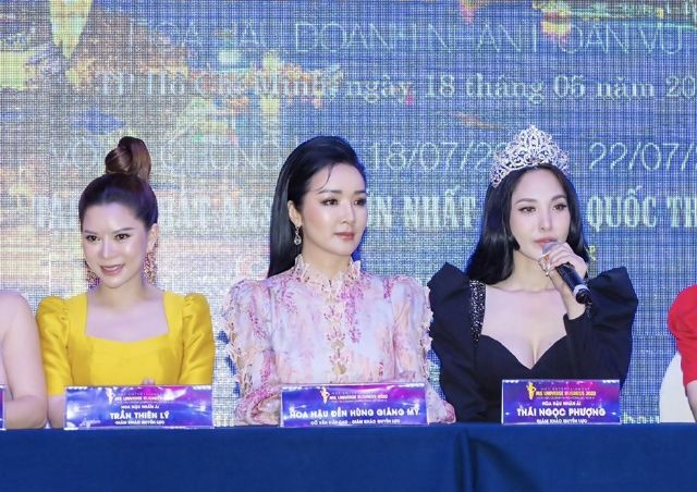 Người đẹp Thái Ngọc Phượng hào hứng cùng hoa hậu Giáng My ngồi ghế giám khảo quyền lực